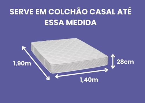 Capa De Colchão Casal Gorgurinho Tecido Grosso - Oasis Cor6 Geométrico Casal