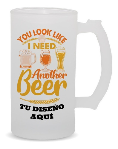 2 Pza Tarro Cervecero 16 Oz Personalizado Con Tu Diseño 