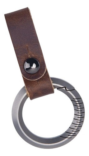 Llavero Clásico Unisex Cintura Cinturón Hebilla Titanio