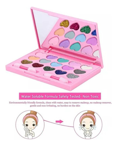 . Bonita Cartera De Maquillaje Princess Crown, Lavable,