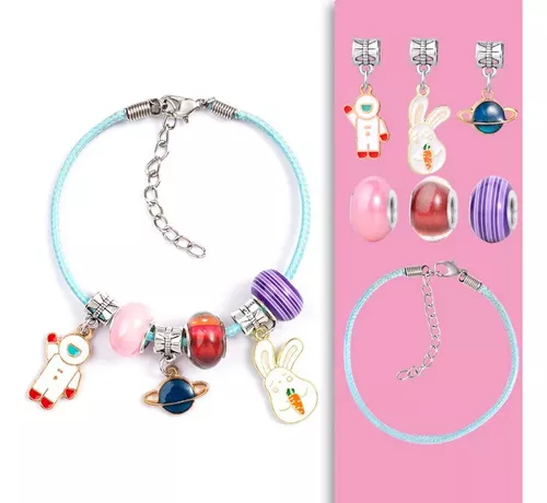 Kit Para Hacer Pulseras Acejoz Diy, Pulseras Con Dijes, Cuen