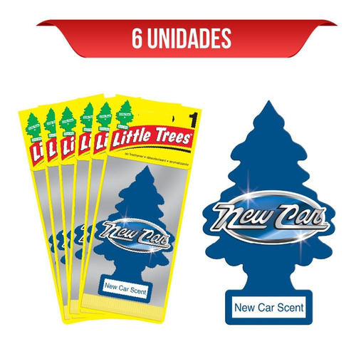 Ambientador Little Trees New Car X6 Und