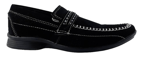 Zapato Niño Escolar Casual Moderno Vestir 1003 Negro