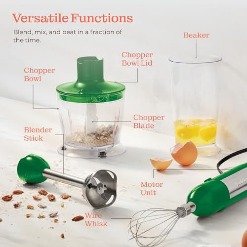 Set De Batidora De Inmersión Multiusos, Batidora De Mano Con