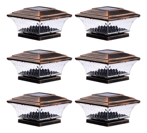 Luces Solares Huyieno Post Cap Lighting Outdoor Led Deck F..