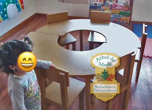 Imagen 8 de 10 de Mesas Para Niños En Madera - Dormitorios Infantiles