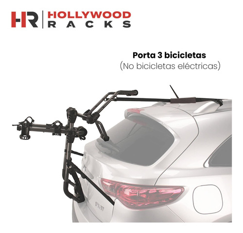 Rack Portabicicletas Hollywood Express 3 Bicicletas Cajuela