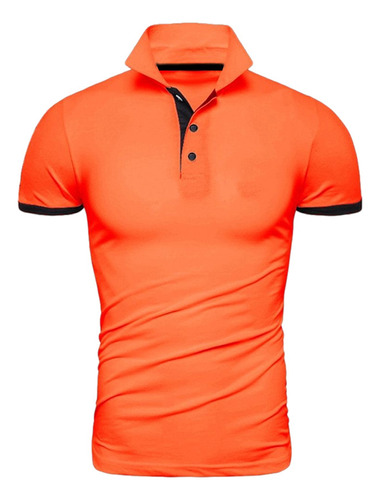 Polo De Manga Corta De Verano Para Hombre De Negocios.