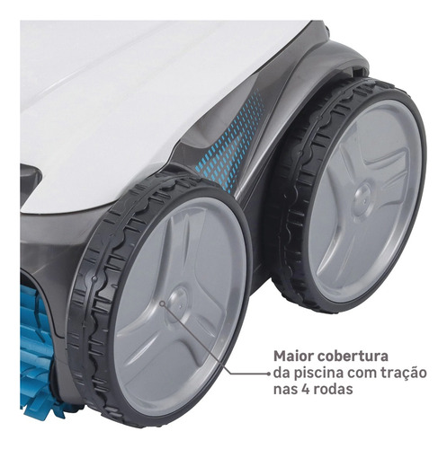 Robo Limpador De Piscina Smart Automático Fundos E Paredes