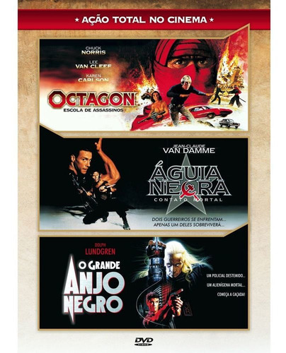 Dvd Box Octagon, Águia Negra, Grande Anjo Negro - 3 Filmes