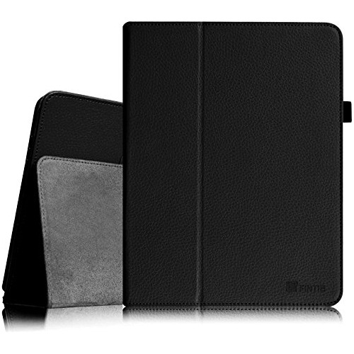 Funda Plegable Para iPad 1st Gen 2010 Negro Vegan Leather-02