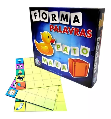 Jogo Pedagógico Forma Palavras Escola Aprendizado E Diversão