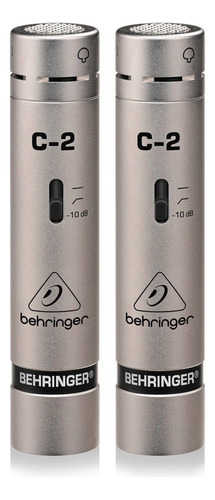 Micrófonos Behringer C-2 Condensador Cardioide color plateado