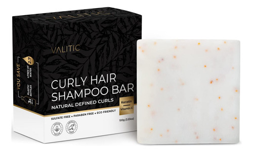 Valitic Curl Defining Shampoo Bar Para Cabelos Crespos E Cac