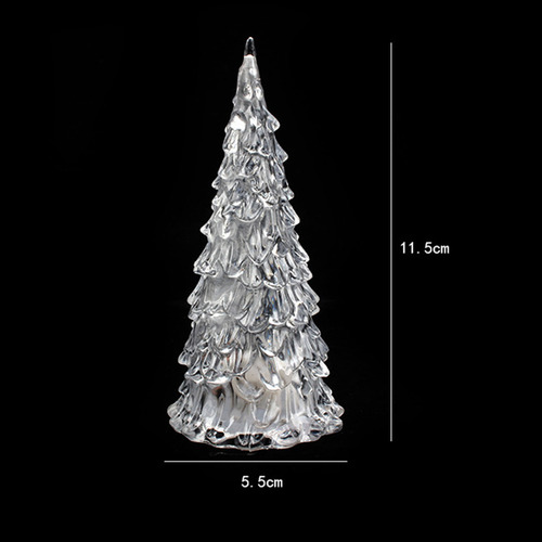 10pcs Colorful Led Color Changing Crystal Christmas Tree Sho