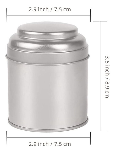 Latas De Té De 6 Piezas Con Tapas Herméticas, Lata