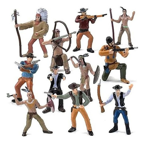 Artcreativity Cowboy And Indian Action Figures, Jgcyp