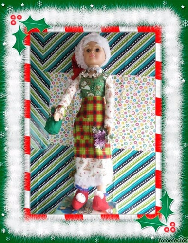 (adornos Navideños) Gran Muñeca Navideña