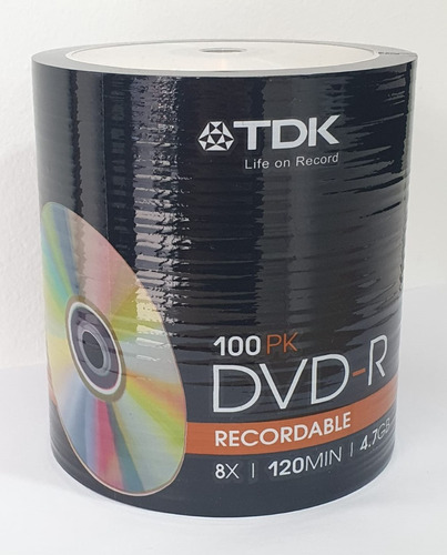 Dvd Virgen Tdk 4,7gb 8x Bulk X 100 Ud - Distribuidor Oficial