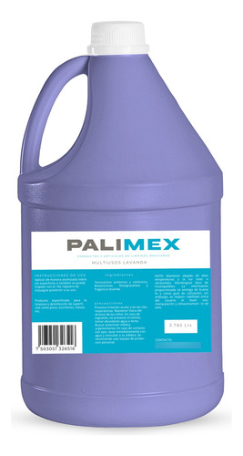 Palimex Limpiador Multiusos Lavanda Suciedad Y Grasa 3.7lt - Aroma de larga duración