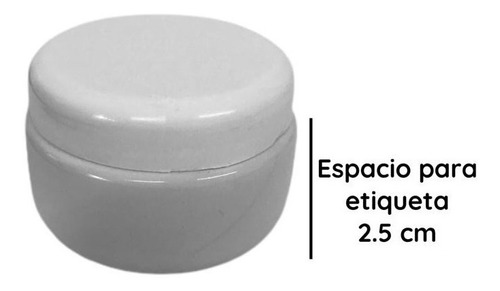 Imagen 4 de 10 de Potes Plasticos 120 Cc Redondo Blanco Pvc X 230 Un.