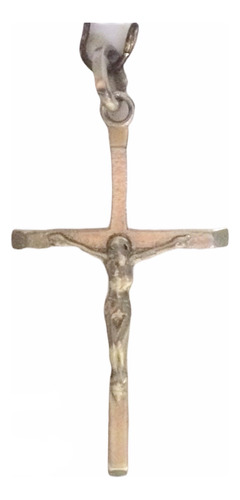 Cruz Con Cristo En Plata 900 3,3x2,1cms