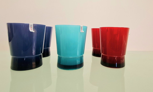 Imagen 2 de 5 de Vasos Cortos Tricolor. De Melamina. Excelente Calidad