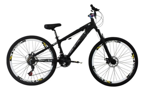 Bicicleta Aro 26 Gta Rebel Freeride 21v Freio A Disco Grau Cor Preto Tamanho Do Quadro 13.5