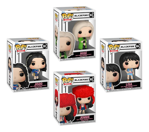 Funko Lisa Jennie Rose Jisoo Blackpink Shut Down 4 Pops Set