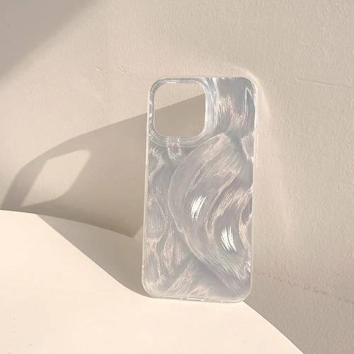 Funda De Uso Rudo Para iPhone Diseño De Color Plata