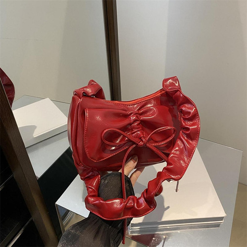 Bolso De Mano Con Pajarita Para Mujer, De Pu, Moderno, Para