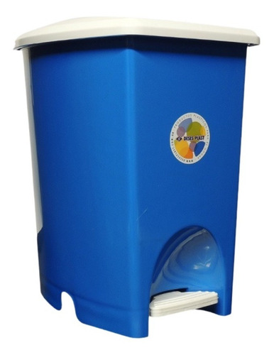 Imagen 1 de 6 de Cesto Tacho Basura Plastico Con Pedal X15 Litros Deses Plast