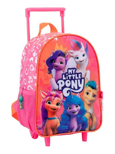 Mochila My Litte Pony Con Carrito Wabro 11599 Infantil 12p