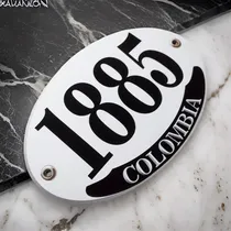 Comprar Numeracion Placa De Calle En Chapa Calle Casa Apto Exterior