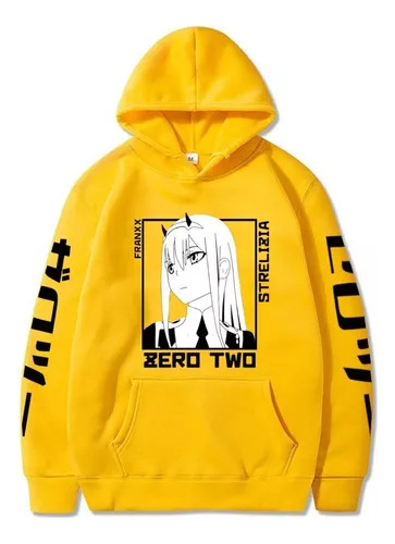 Buzo Canguro Zero Two Anime De Manga Larga Con Unisex