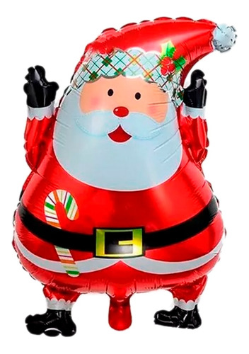 Globo Papa Noel Santa Claus Navidad 58x45cm Decoración