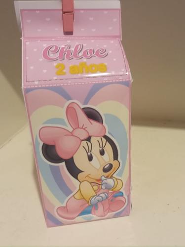 Caja Milk Box Minnie Bebé X 10