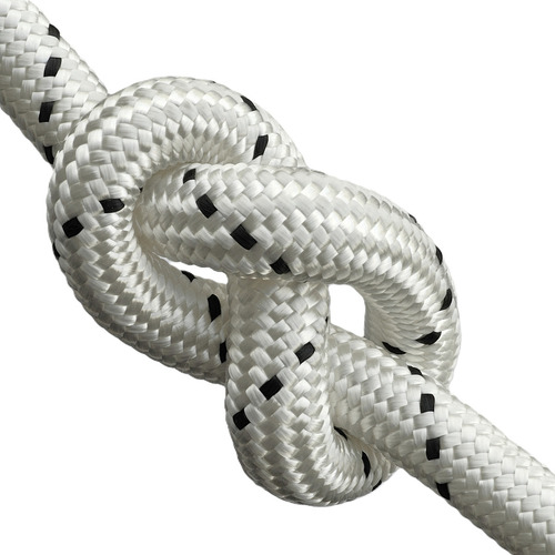 Cuerda Cabo 13.mm Soga Altura Seguridad Rapel Vida Deporte Color Blanco