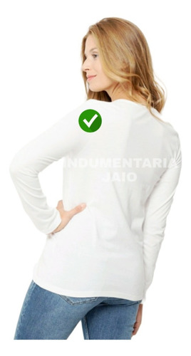Remeras Mujer Manga Larga Sublimar -x 10 Pack Mayorista