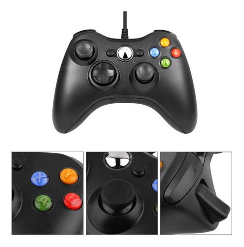 Control Para Xbox 360 Alambrico Colores Compatible Pc