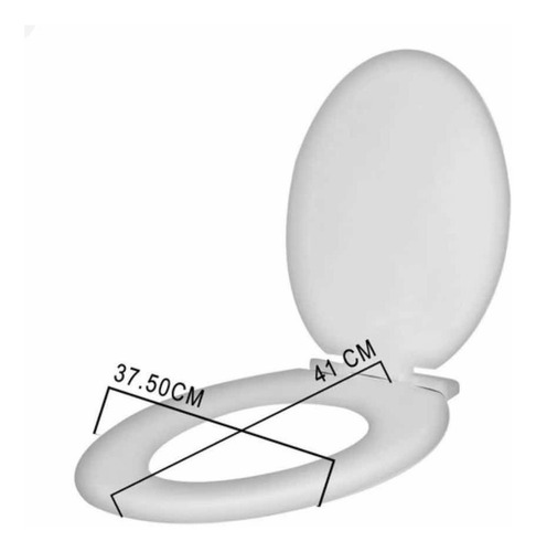 Imagen 2 de 3 de Asiento Tapa Inodoro Baño Universal