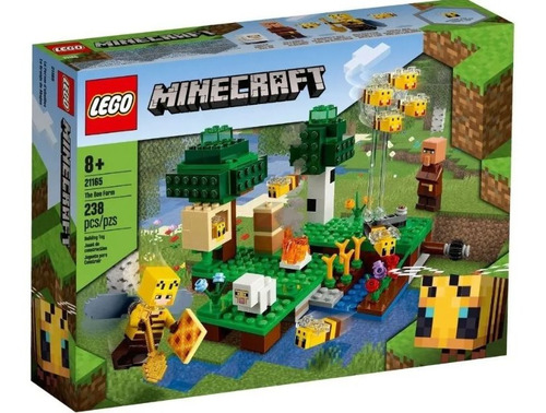 Imagem 1 de 10 de Lego Minecraft 21165 A Fazenda Das Abelhas 238 Pçs Original