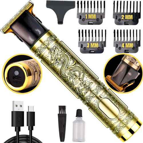 Máquina De Cortar Cabelo Barba Buda Profissional Aparador
