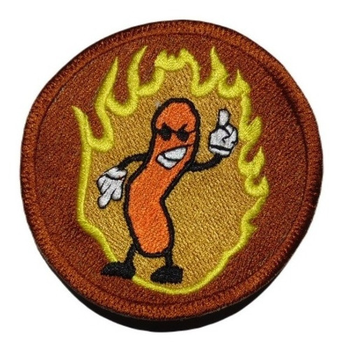 Parche (escudo) Bordado Termoadherible, Cheetos Fire