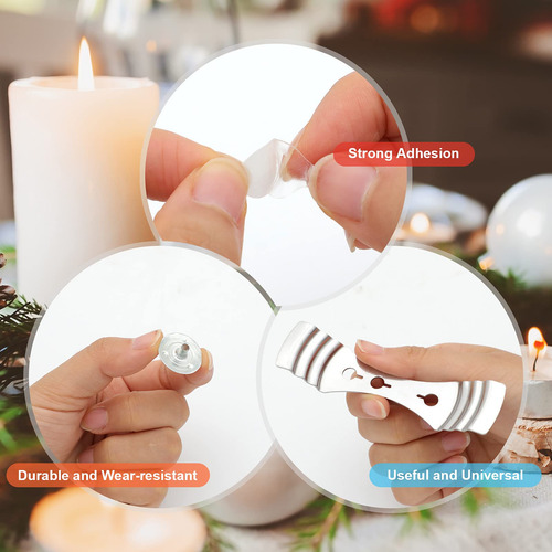 Rollo De Mecha Para Velas Con Soportes Y Calcomanías