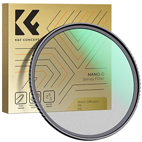Filtro 1/8 Difusion Negra Impermeable Nano-d K&f 58mm
