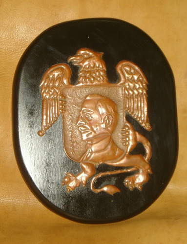 Escudo Grifo Mitológia Ramón Castilla De Cobre Laminado