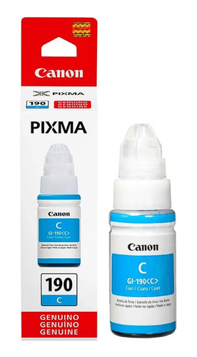 Tintas Canon Gl 190 Pixma G3110 G2110 G4110 G3100 Cian