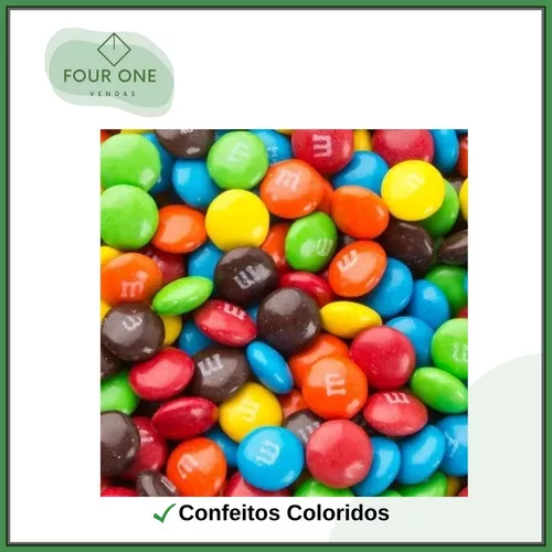 Confeito de Chocolate ao Leite M&M's Pacote 1kg para Comemorar