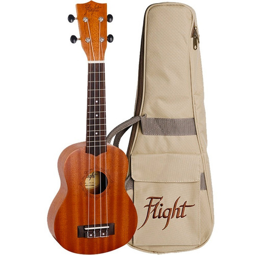 Flight Nus310 Ukulele Soprano Sapelli Africano Con Funda